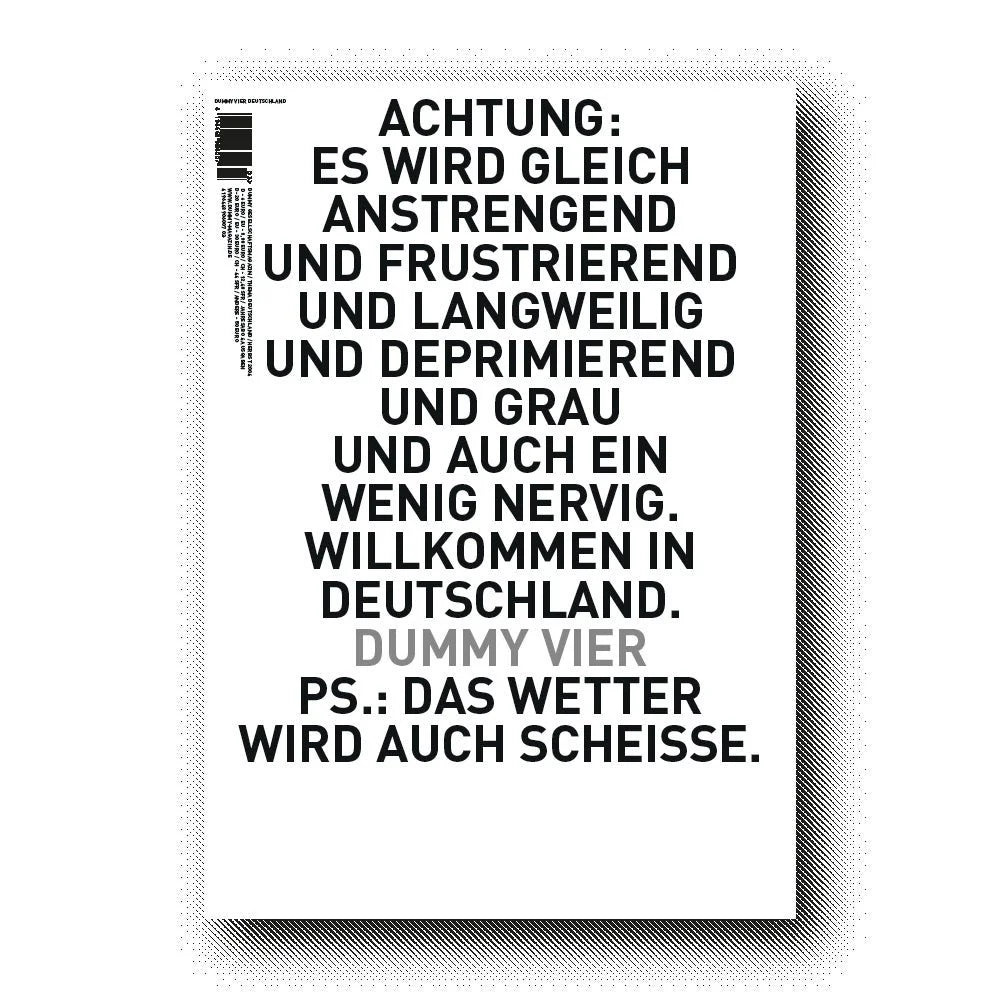 DUMMY 4 "DEUTSCHLAND"